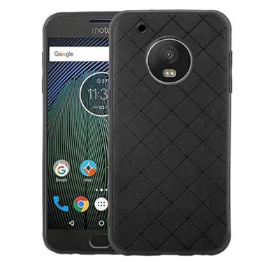Imagem de Capa de celular para Motorola Moto G5 Plus Slim Soft Rubber Case, resistente a choques, resistente, leve, flexível, antiderrapante, slim fit, capa protetora de borracha para celular MotoG5+ G 5 5ª
