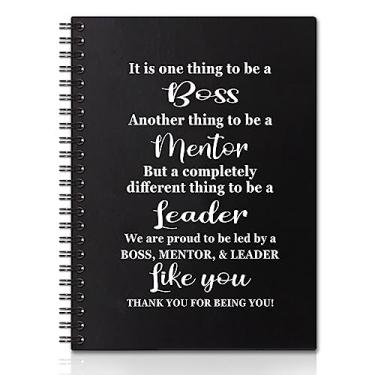 Imagem de QYUVK It Is One Thing To Be A Boss capa dura 160 páginas cadernos espirais, presente de agradecimento ao chefe, presente de despedida de aposentadoria para chefe mentor, presente de dia do chefe para
