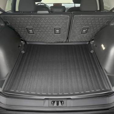 Imagem de Forro de carga premium para Ford Bronco Sport 2021-2023 - 100% de proteção - Tapete de porta-malas de carro com ajuste personalizado - Tapete de carga preto para todas as estações - Forros de porta-malas medidos a laser em 3D para Ford Bronco Sport