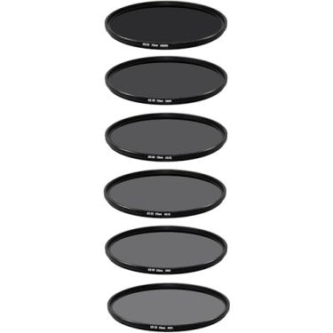 Imagem de ICE CO Conjunto de 6 filtros finos 72 mm ND MC ND4 ND8 ND16 ND32 ND64 ND1000 2, 3, 4, 5, 6,10 Stop 16 camadas de vidro óptico nano multi-revestido