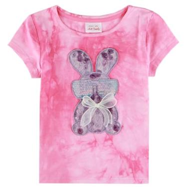 Imagem de HH Family Camisetas de Páscoa para meninas, crianças, presente de Páscoa, coelhinho, roupas 3-12 anos, Laço de coelhinho Td, 10