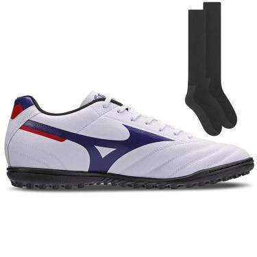 Imagem de Kit Chuteira Society Mizuno Morelia Club + Par de-Masculino