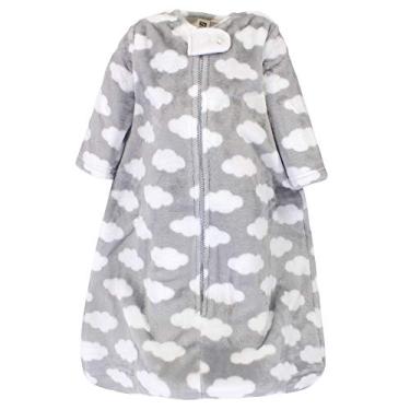 Imagem de Hudson Baby Saco de dormir de pelúcia unissex para bebê, saco, cobertor, nuvens cinzas, 12 a 18 meses