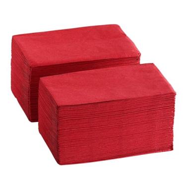 Imagem de Perfectware - Guardanapo de jantar PW-2 Ply vermelho - 125 Guardanapos de jantar vermelhos de 2 camadas - Pacote com 125 unidades