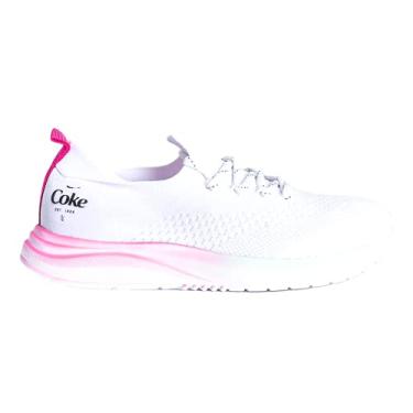 Imagem de Tênis X-Fly Ibiza, Coca-Cola Shoes, Unisex, Branco/Pink/Menta, 39