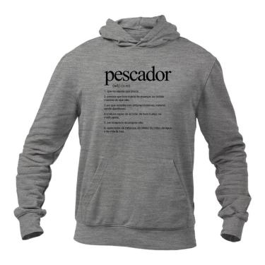 Imagem de Blusa Masculina Frio de Moletom Humor Pescador-Masculino