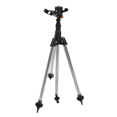 Imagem de Aspersor de braço oscilante de rosca macho G1/2, kits de irrigação de tripé telescópico de irrigação, aspersor de irrigação ajustável com rotação automática de 360 ​​graus para