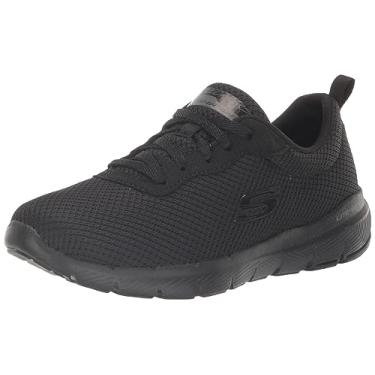 Imagem de Skechers Tênis feminino Flex Appeal 4.0-Brilliant View, Preto, 5 Wide