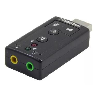Imagem de Placa de som USB 7.1 Adaptador Audio P2 P3 Pc Fone Notebook - Knup