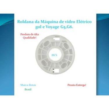 Imagem de 6 Roldana Gol e Voyage G5, G6, Dianteiras e traseiras, para Máquina Vi