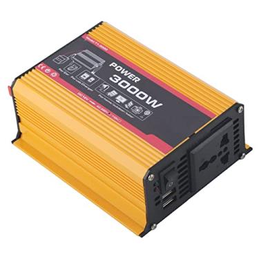 Imagem de Acouto Car Inverter 3000W Dual Com 2 Portas USB e Tomada AC Conversor de Energia Automático Transformador Senoidal Modificado (DC12V AC110V / 220V) para Laptop, Console de Jogos