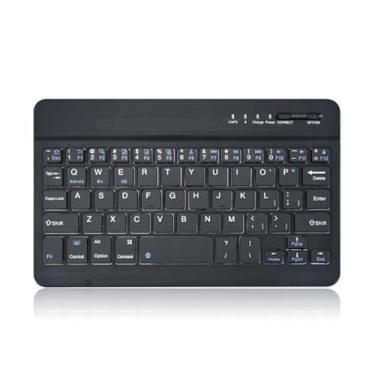 Imagem de teclado é adequado para iPad tablet móvel computador maravilhoso controle escritório mudo teclado sem fio mouse carregamento conjunto 7 polegadas teclado único preto