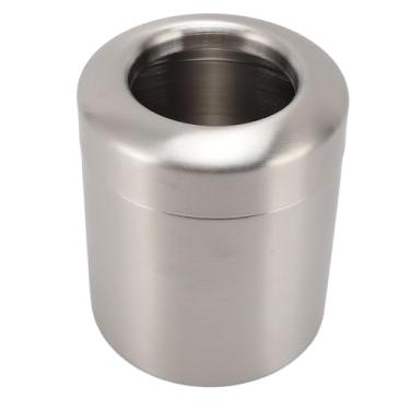 Imagem de Lixeira de Bancada, Lata de Lixo de Mesa de Aço Inoxidável Lixeira Redonda Cesta de Lixo Minúscula Fácil de Limpar Lata de Lixo de Bancada para Escritório Doméstico Perto da Mesa