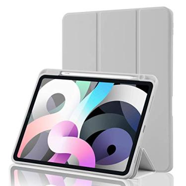 Imagem de Capa para iPad Air de 11 polegadas 2024 / Air 6ª 5ª 4ª geração 2022/2020 10,9 polegadas com suporte para lápis [proteção total + carregamento Apple 2nd Pencil e ativação automática/hibernação] Capa