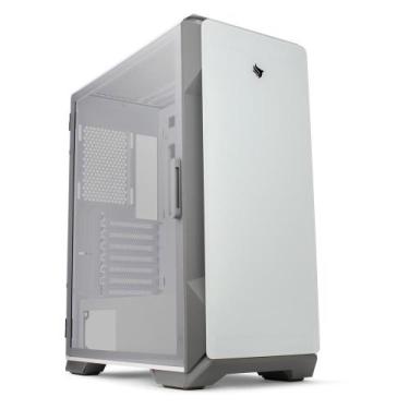 Imagem de Gabinete Gamer Pichau Pouter 3 Lateral De Vidro Branco, PG-P03-WT