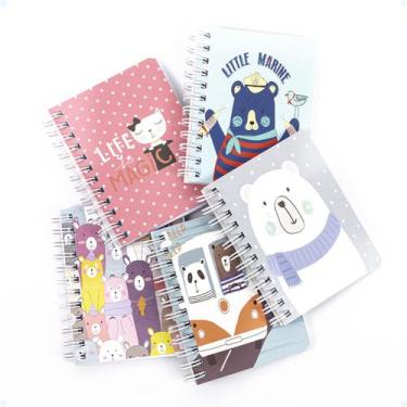 Imagem de Kit 5 Caderninho Anotações Personalizado Pequeno Estampado - Hxt