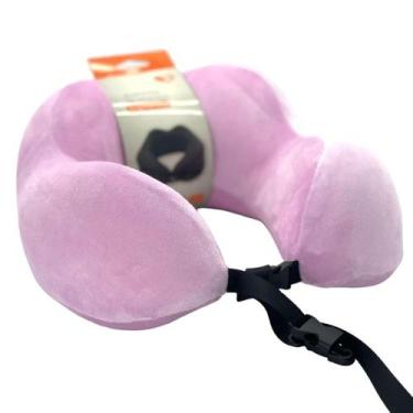 Imagem de Almofada de Pescoço Ergonômica Loft Rosa