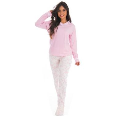 Imagem de Pijama MADAM feminino para o inverno Victory, GG, Rosa