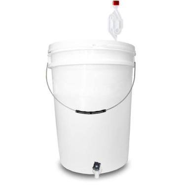 Imagem de Balde Fermentador 22L Alça de Ferro Completo para Fermentação Cerveja 