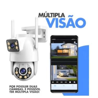 Imagem de Câmera De Segurança Lente Dupla APP Y00SEE IP66 WiFi 360 Sensor Visão 