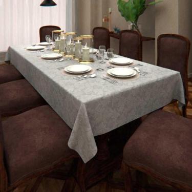Imagem de Toalha De Mesa Branca Retangular 6 Lugares 1,35 X 1,80M - Mesa Chiq, B
