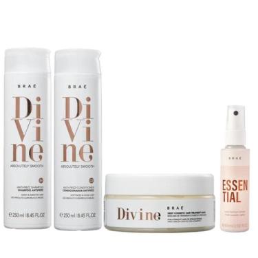 Imagem de Kit Braé Divine - Shampoo 250ml + Condicionador 250ml + Máscara 200g +