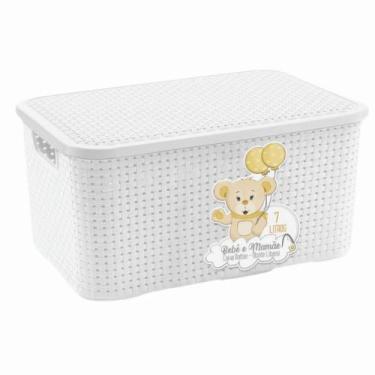 Imagem de Caixa organizadora infantil Rattam - menino e menina - Let Baby Bolsas