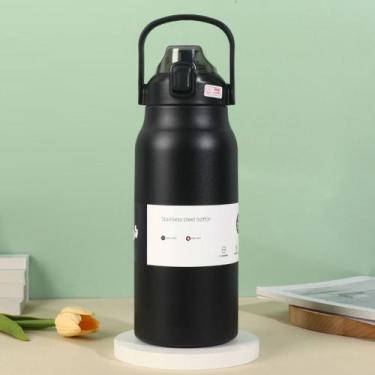 Imagem de Garrafa Térmica de Água Café Suco Aço Inox Portátil 1,7 Litros Bebida 