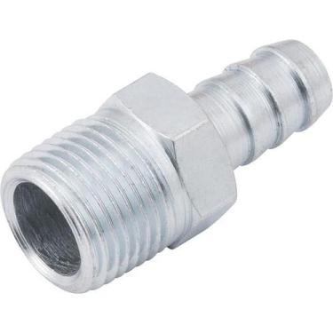 Imagem de Espigão Fixo Macho Para Mangueira 3/8 Rosca 3/8 Npt Aço Zi - Vonder