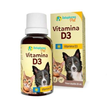 Imagem de Suplemento Alimentar Botupharma Vitamina D3 para Cães e Gatos 20 ml - 