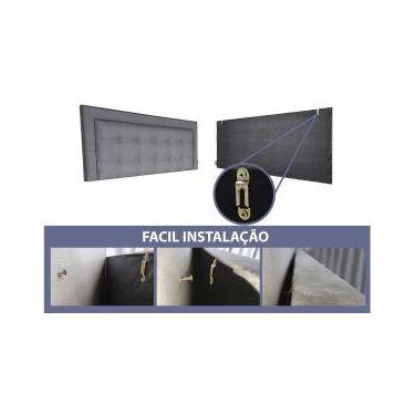 Imagem de Cabeceira Cama King Módena V2H4 Diamond 2 Corano Marrom 60 RBL