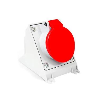 Imagem de Kit 4 Tomada Sobrepor 3P+N+T 32A 380/440V Vm N5206 Steck, VERMELHO