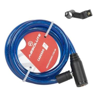 Imagem de Cadeado Estepe Absolute 1,0mx12mm Com Chave, Azul