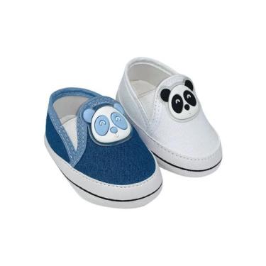 Imagem de Kit Com 2 Pares Sapatinho De Bebê Sapato De Bebê Direto Da Fabrica T51
