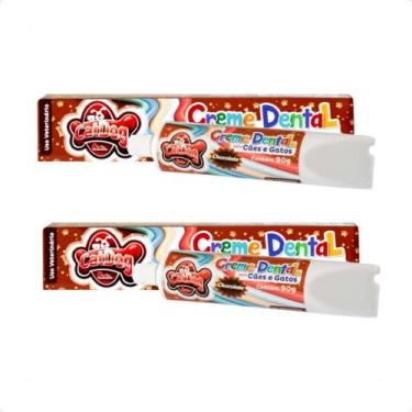 Imagem de Combo 2 Creme Dental Chocolate CatDog & Cia para Cães e Gatos - 90g
