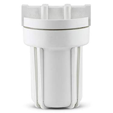 Imagem de Hydronix HF3-5WHWH34 Caixa de filtro de água branca 12,7 cm com tampa canelada branca - portas de 1,9 cm