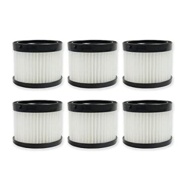 Imagem de PUREBURG Filtro seco de substituição 49-90-1951 49-90-0160 compatível com aspirador compacto Milwaukee M18 0882-20, pacote com 6 unidades HEPA para limpeza de poeira