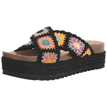 Imagem de Dirty Laundry Sandália feminina Plays Espadrille Wedge, Preto, 41