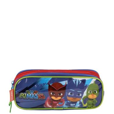 Imagem de Estojo 2 Comp PJ Masks - Colorido - Inmetro