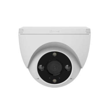 Imagem de Câmera De Segurança Externa Wifi IP Resolução 2k Visão Noturna Colorida com Sirene E Luz Captação até 15m Resistente à água Ip67 Ezviz H4 Lente 2.8mm Cor Branco