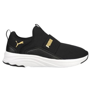 Imagem de PUMA Softride Sophia Slip-on Wn's, Sapatilhas de corrida mulher, Puma preto equipa Puma dourada, 41 BR
