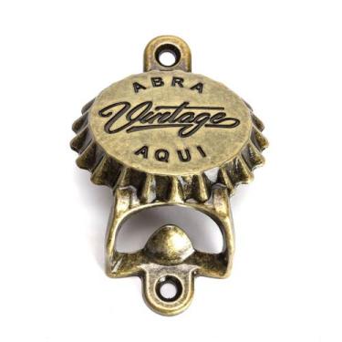 Imagem de Abridor Garrafa De Cerveja Tampa Vintage Várias Cores Metal Zamac Deco