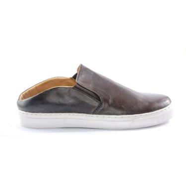 Imagem de Tênis Mule Slip-On Unisex Couro Casual Masculino Feminino - Chacal, Ca