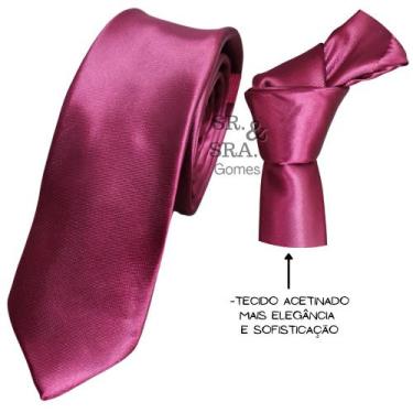 Imagem de Gravata Slim E Semi Slim Modernas Em Cetim Para Padrinhos Alta Qualida