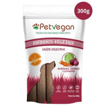 Imagem de Bifinho para Cachorro Beterraba, Cenoura e Espinafre 300g PetVegan