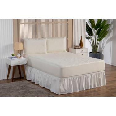 Imagem de Protetor de Colchão Impermeável Casal Queen + 2 Portas Travesseiro 1.9
