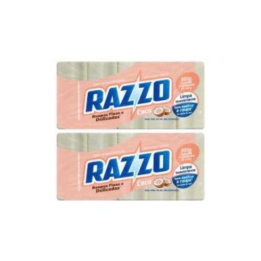 Imagem de Kit 2 Sabão Barra Glicerina Coco Pacote 900g 5Un Limpa Roupa - RAZZO