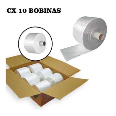Imagem de Kit 10 Sacos Bobina 30x40 Com 500 Unidades, Para Hortifruti, Coleta De
