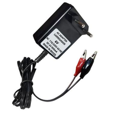 Imagem de Carregador 6V Jacaré P/ Brinquedos Elétricos - Bandeirantes - STAR FON