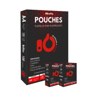 Imagem de Plastico Plastificação 300 Grafity 1 Cento A4, 2 Cento CPF (Título Ele